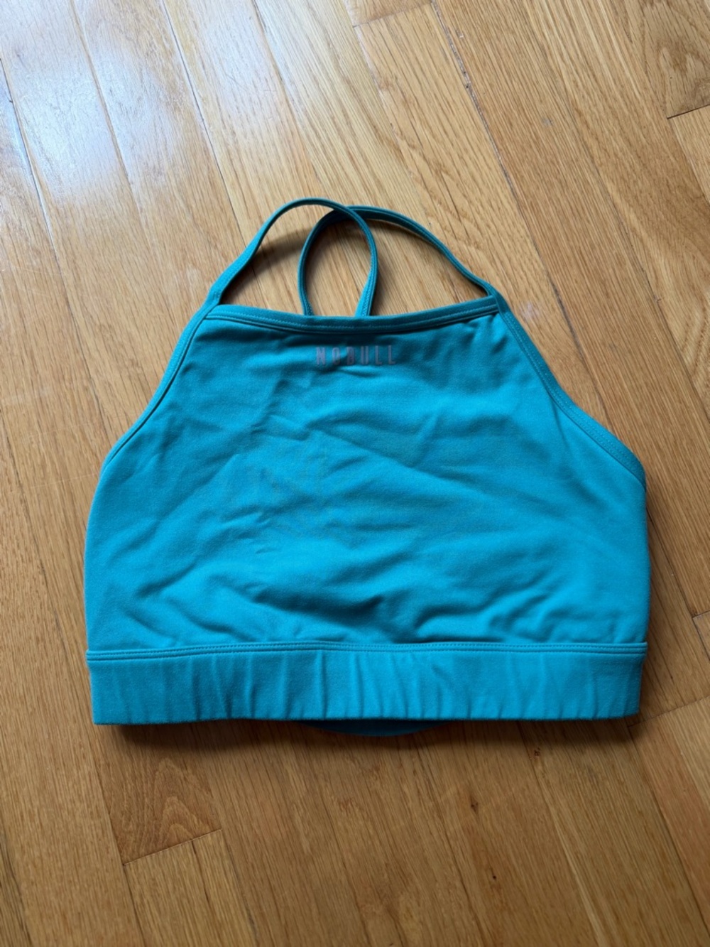 NOBULL M Turquoise High-Neck Sports Bra